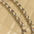 ミディアムカメラバッグ 23インチ ベージュイエロー ラムスキン ゴールド金具