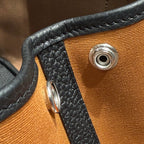 ガーデンパーティー 30cm オレンジミニマムトイレット コットンキャンバス＆ブラックカーフスキン