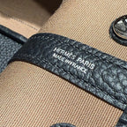 ガーデンパーティー 30cm オレンジミニマムトイレット コットンキャンバス＆ブラックカーフスキン