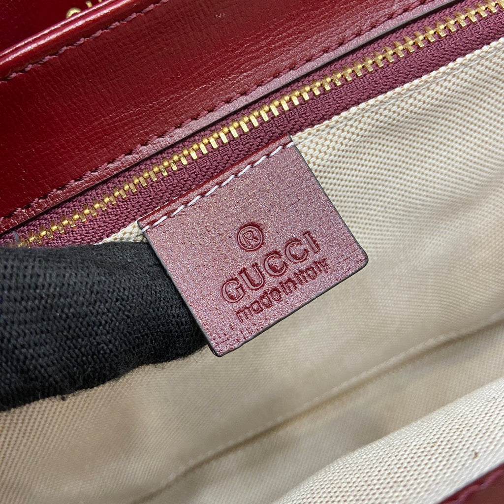 ホースビット 1955 ショルダーバッグ 25インチ ワインレッド ラムスキン ゴールド金具