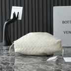 BOTTEGA VENETA 25S DUSTBAG NOTTE 33 IN IVORY CALFSKIN GOLD HARDWARE