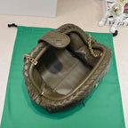 ティーン・ローレン 1980 チェーン付き 31.5 ブラウンレザー GHW 