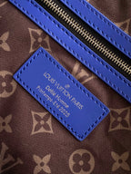 キーポル バンドリエール 50 ブルーグリーン ダミエ ヘリテージ コーテッドキャンバス