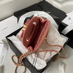 CC ケリー ミニ ショッピングバッグ 12インチ ダークピンク カーフスキン