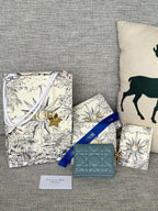 MINI LADY GARDENIA WALLET 11 IN SLATE GREY QUILTED CALFSKIN