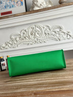 ジップ キャビン 31 バッグ（エメラルドグリーン キャンバスとブラック カーフスキン）