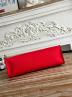 ZIP CABINE 31 BAG IN CLASSIC RED CANVAS AND BLACK CALFSKIN