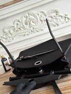 ZIP CABINE 31 BAG IN BLACK CANVAS AND CALFSKIN