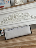 ジップ キャビン 31 バッグ（ホワイトキャンバス＆ブラックカーフスキン）