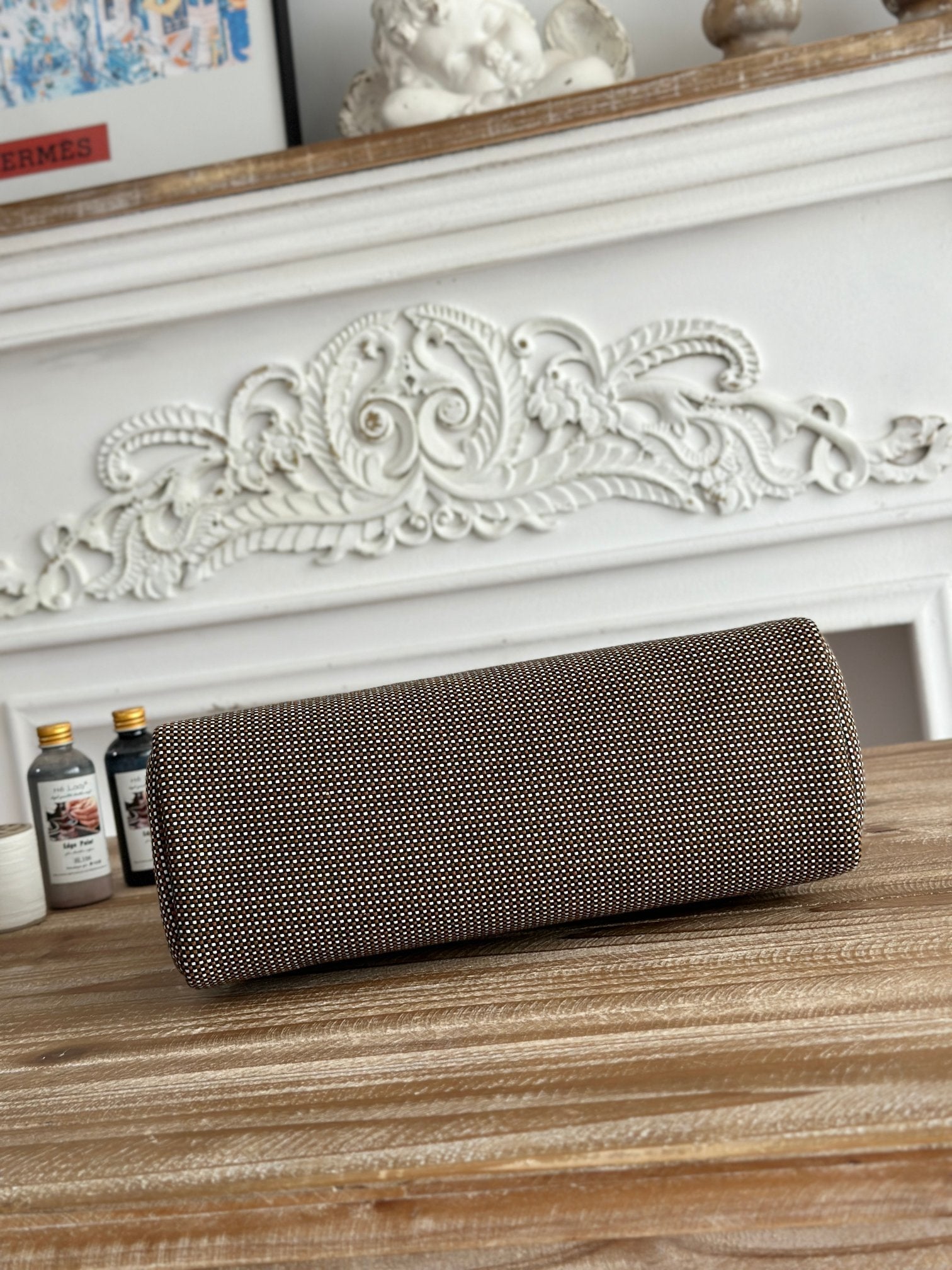 HERBAG メッセンジャー 31 バッグ ダークブラウン H バイキングキャンバス＆カウハイド