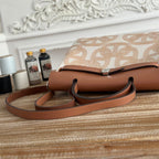 ハーブバッグ ジップ 31 ラッカー仕上げバッグ（オフホワイト ミックスイエロー H プルーム キャンバス）