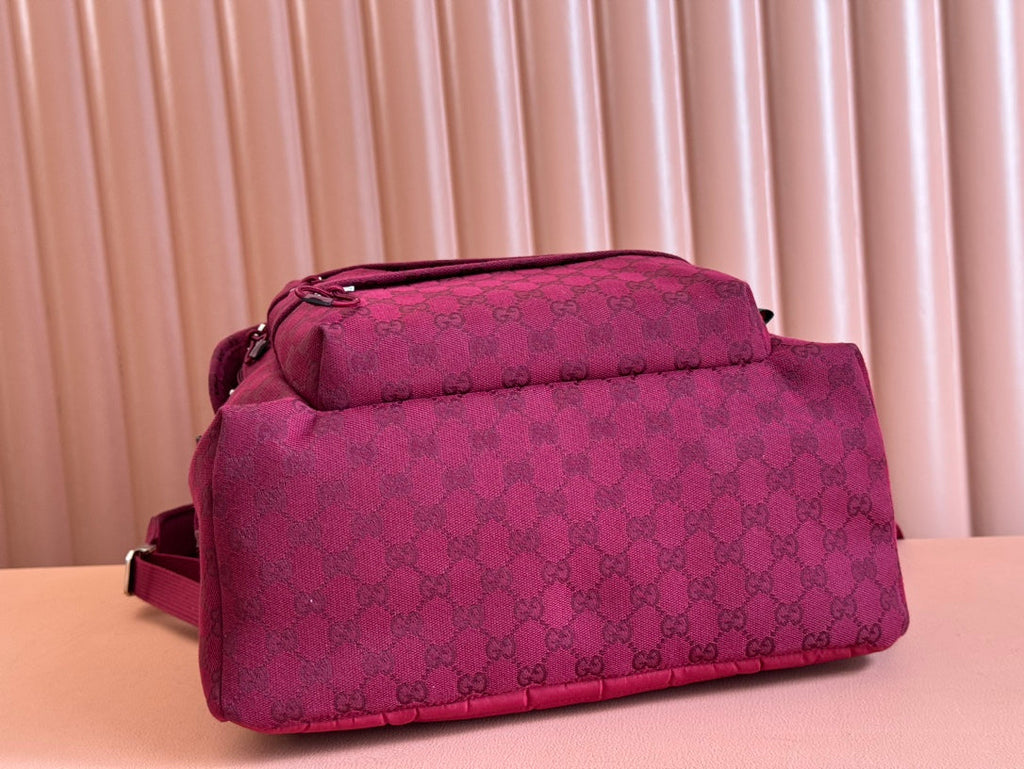 MEDIUM BACKPACK 40 IN ROSSO ANCORA RED GG CANVAS