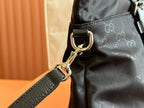 NYLON LINE TOTE BAG 34.5 IN BLACK GG CANVAS
