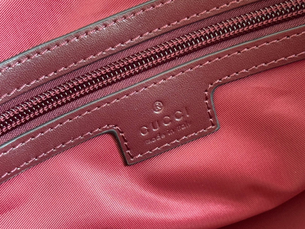 GG SMALL DUFFLE BAG 42 IN ROSSO ANCORA RED GG CANVAS