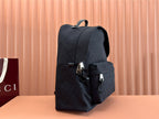 MEDIUM BACKPACK 42 IN BLACK GG CANVAS