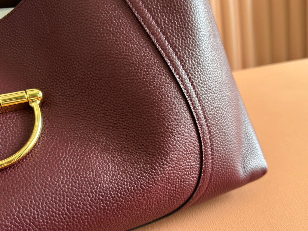 ソフトビット マキシショルダーバッグ 46インチ バーガンディ グレイニーラムスキン