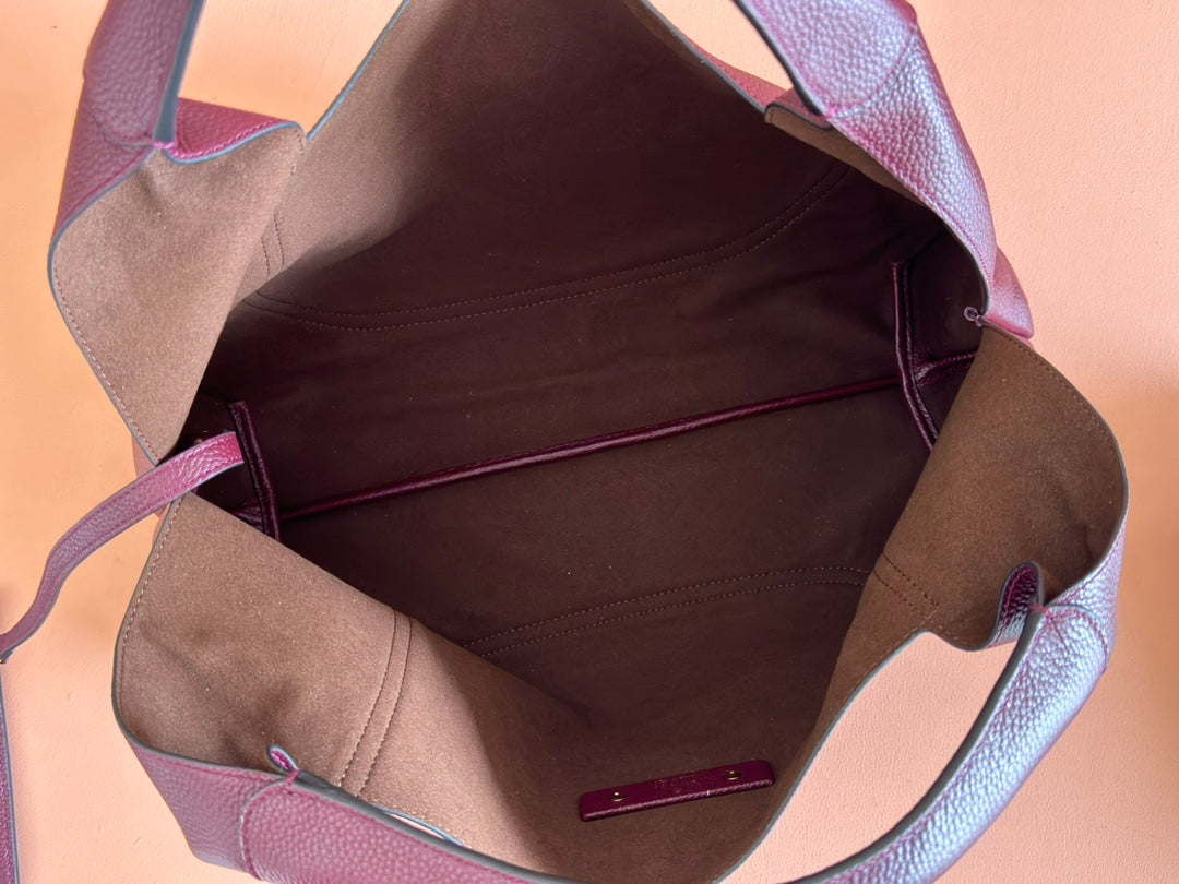 ソフトビット マキシショルダーバッグ 46インチ バーガンディ グレイニーラムスキン