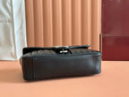 MARMONT SMALL SHOULDER BAG 26 IN BLACK LAMBSKIN