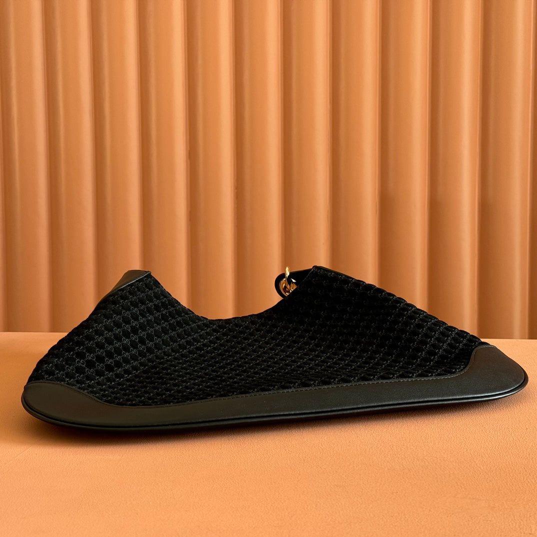 ミディアムB ショルダーバッグ 42インチ ブラック GGスエード