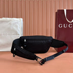 LARGE BELT BAG 32 IN BLACK GG NYLON