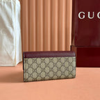 GGマーモント バッグ 19 エボニー＆ダークレッド カーフスキン チェーン付き