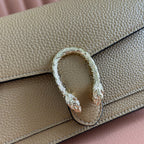 GUCCI 25S DIONYSUS WALLET ON CHAIN 20 IN BROWN CALFSKIN