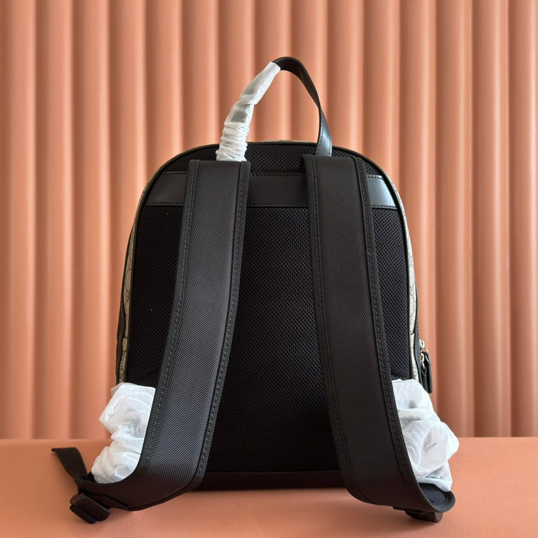 エンボス加工バックパック 40 ベージュ＆ダークブラウンカーフスキン