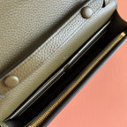 グッチ 25S ディオニュソス ウォレット オン チェーン 20 ダークオリーブグリーン カーフスキン