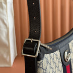 GG 25S EPILOGUE BAG 30 IN BEIGE AND BLACK CALFSKIN