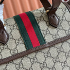 GG 25S オフィディア ミディアム バックパック 30 ベージュ＆エボニー カーフスキン