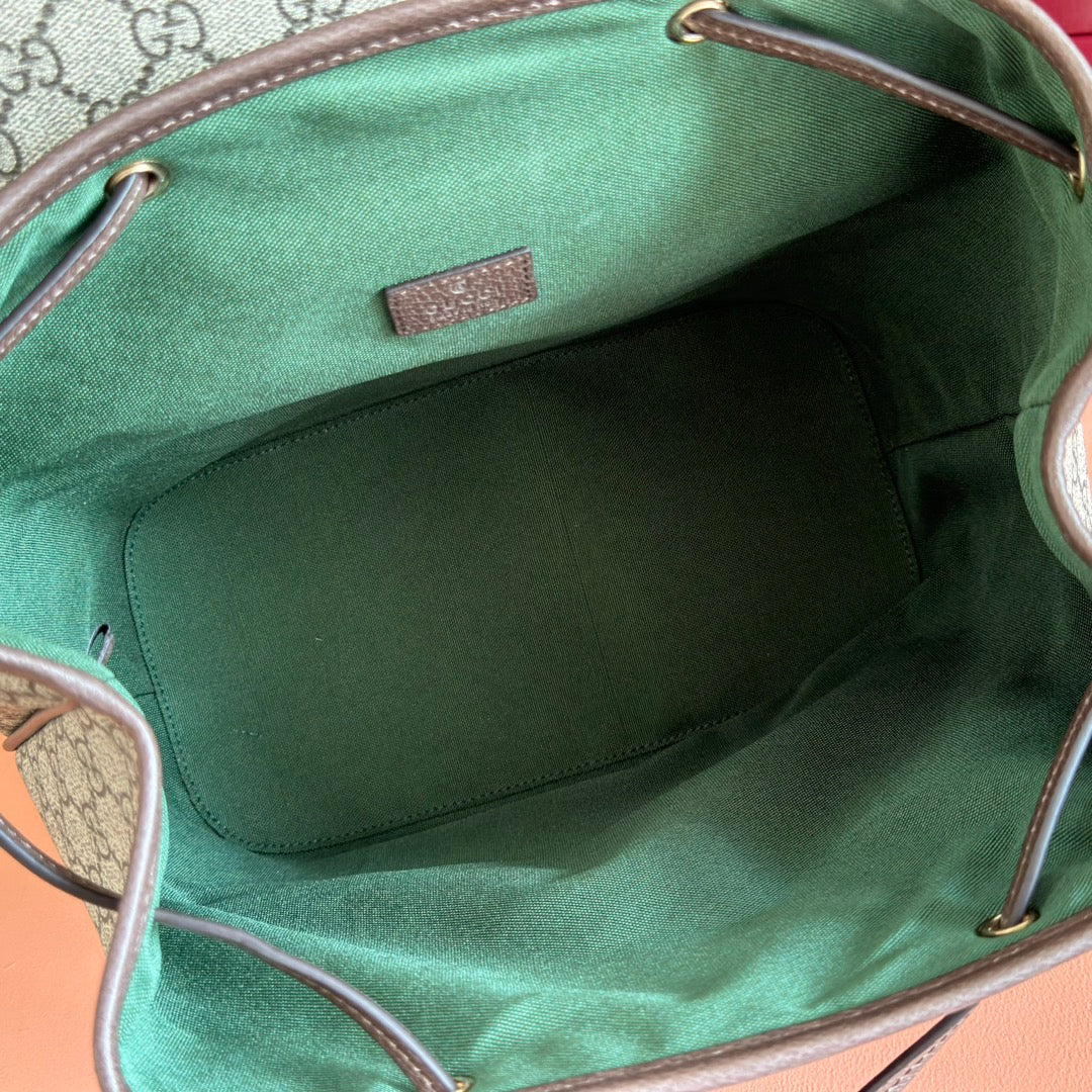 GG 25S オフィディア ミディアム バックパック 30 ベージュ＆エボニー カーフスキン