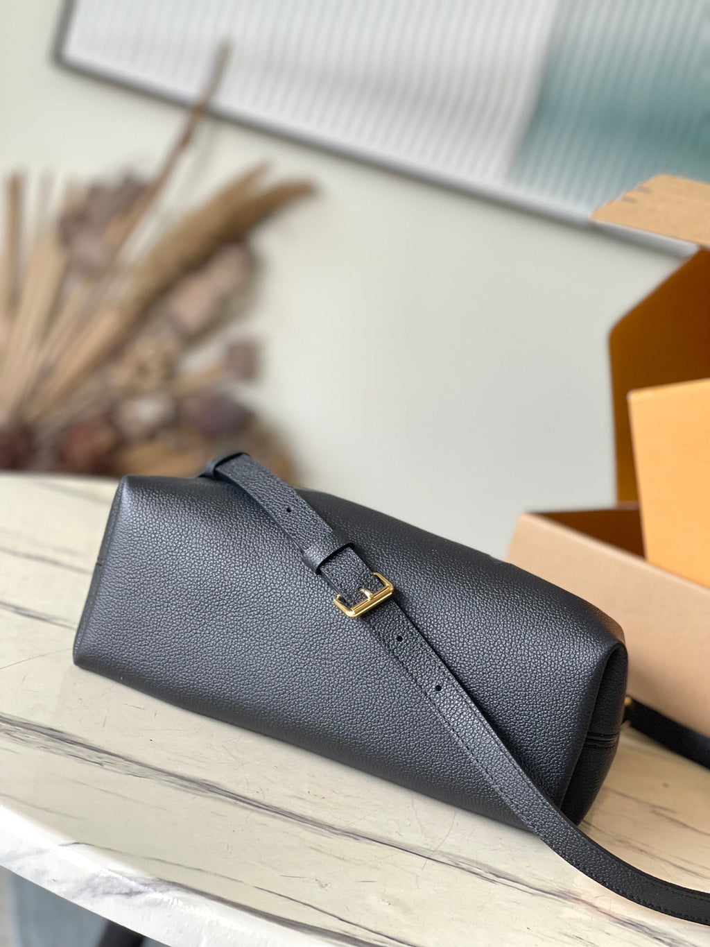 バンドル 28 ブラック モノグラム アンプラント レザー ゴールドハードウェア