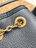 バンドル 28 ブラック モノグラム アンプラント レザー ゴールドハードウェア