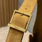 LE 5 À 7 SUPPLE BAG 31 IN PEANUT BROWN SUEDE