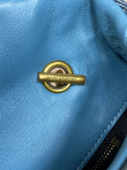PUFFER TOY 23 IN BLUE DENIM GOLD HARDWARE
