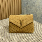 ルル スモール 25インチ ピーナッツブラウン スエード 銅製金具