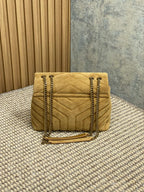 ルル スモール 25インチ ピーナッツブラウン スエード 銅製金具