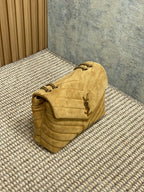 ルル スモール 25インチ ピーナッツブラウン スエード 銅製金具