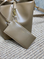 LE 37 ミディアム バケットバッグ 25インチ シダーブラウン カーフスキン ゴールド金具