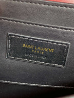 SOLFERINO SMALL SATCHEL 19 IN SCARLET RED CALFSKIN GOLD HARDWARE