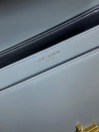 SOLFERINO SMALL SATCHEL 23 IN DARK GREY CALFSKIN GOLD HARDWARE