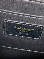 ソルフェリーノ スモールサッチェル 19インチ ダークグレー カーフスキン ゴールド金具