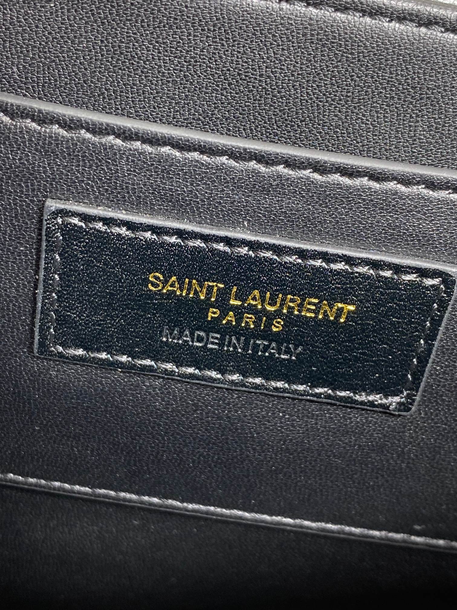 ソルフェリーノ スモールサッチェル 19インチ ダークグレー カーフスキン ゴールド金具