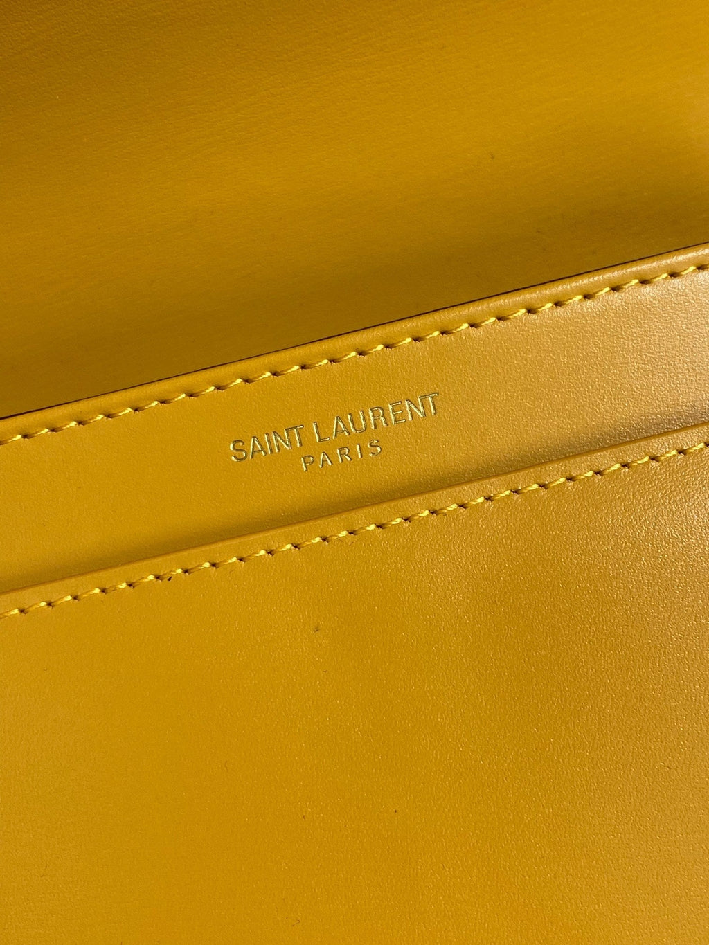 SOLFERINO SMALL SATCHEL 19 IN SAFFRON YELLOW CALFSKIN GOLD HARDWARE