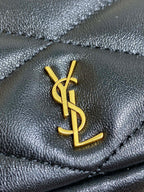 SADE HOBO 21 IN BLACK LAMBSKIN GOLD HARDWARE