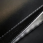 ヴォルテール イン ボックス 21 ブラック カーフスキン ゴールドロゴ