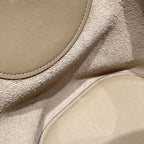 HERMES 25S IN THE LOOP 18 IN LIGHT BROWN CALFSKIN SILVER HARDWARE