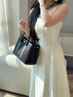 ガーデンパーティー 30cm ブラック トイレットペーパー コットンキャンバス＆カーフスキン