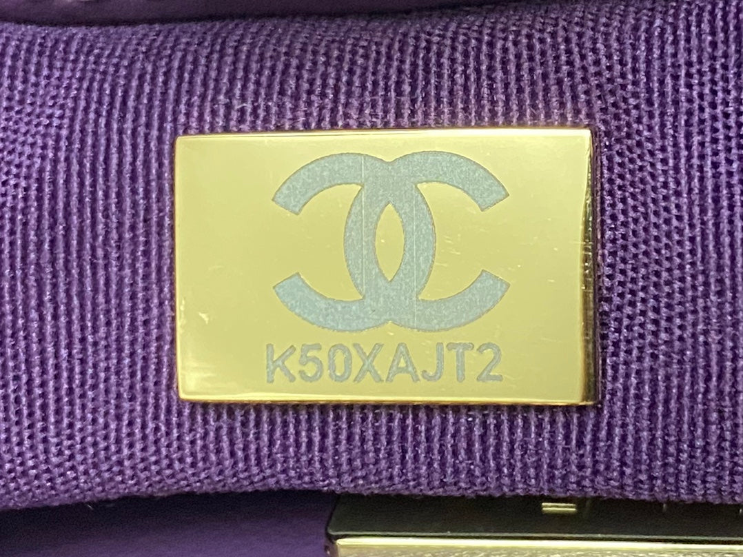 CC MINI 23 ショッピングバッグ（バイオレットパープルカーフスキン）