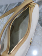 カメラサプルバッグ 28 ホワイトキャンバス＆ブラウンカーフスキントリム